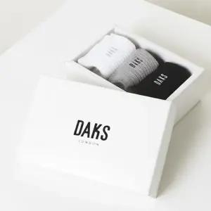 [닥스](강남점)DBSS6E004BK [남성페이크삭스3족] 솔리드 골지 페이크삭스 3족세트 양말