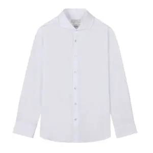 갤러리아 지이크 4계절 화이트 스트라이프 컷어웨이 드레스셔츠 (PIBAA5003)