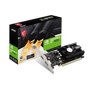 MSI 게이밍 지포스 GT 1030 4GB DDR4 64비트 HDCP 지원 DirectX 12 DP / HDMI 싱글 팬 OC 그래픽 카드 (GT 4GD4 LP OC)