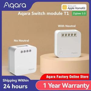 Aqara 단일 채널 제어 모듈 T1 Zigbee 3.0 무선 릴레이 컨트롤러 1 중립 없음 애플 홈키트로 원격 작업