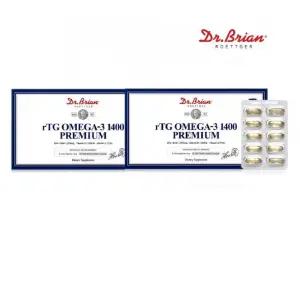 [닥터브라이언] 알티지 오메가3 1400 프리미엄 180캡슐 1+1 총2개 총360정 가족건강
