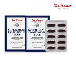 [닥터브라이언] 슈퍼브레인 PS징코 800 플러스 30캡슐 1+1 총2개 총60포 가족건강 학