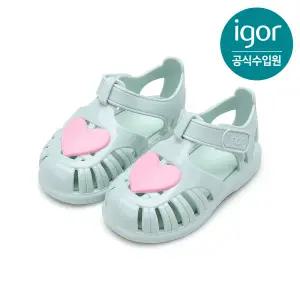 [롯데백화점]이고르 토비 글로스 러브 젤리슈즈 민트 키즈샌들 아동샌들 IGSDL4M2GM by 트래드후스