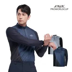 [PWX][A]Q122-3103-04 남성 프린트 냉감 집업티셔츠