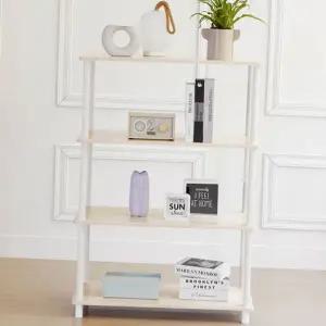 4단 진열장 인테리어 조립식 선반장 다용도 진열장 수납 수납장 정리함 진열대 책꽂이 서재 주방 책장