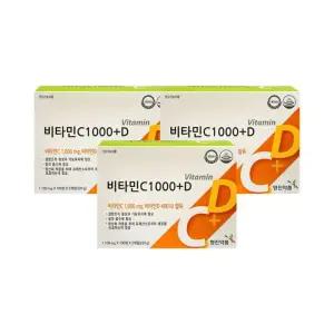 영진약품 비타민C 1000 플러스D 200정 x3개 (20개월분)