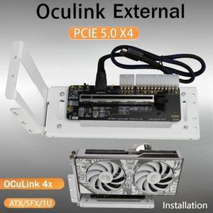 PCIe 5.0 x4 DOCK-OC7 128GB/s OCuLink 노트북 외장 그래픽 카드 게이밍 GPU 독 M.2 NVMe - SFF8612 Oculin