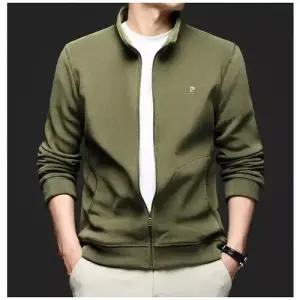 남자 가을 캐주얼 패딩 점퍼 폴라폴리스 도톰 기모 솔리드 가디건 차이나넥 재킷 상의 원픽3