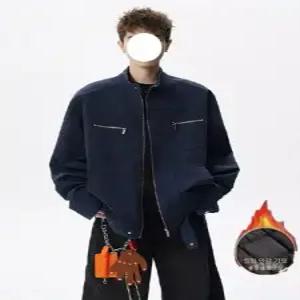 남사친 빈티지 워싱 차이나 블레이저 캔버스 다운 점퍼 코트 자켓 원픽1