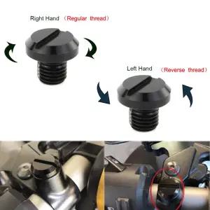 오토바이 백미러 Moza R5 Triumph Trident 660 용 2pcs 범용 M10 미러 구멍 플러그 나사 볼트