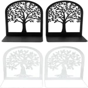 KF 장식 4 스타일 트리 오브 라이프 데스크톱 책꽂이 교사용 - 오피스 홈 북엔드 비스키드 도서 사랑을