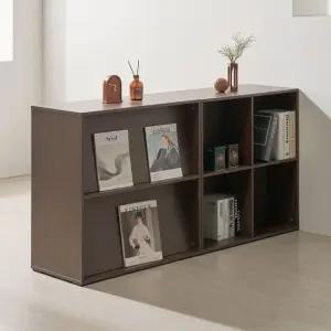 라자가구 비바 모나 2단 양면 파티션 책장 매거진랙 800 LNK126