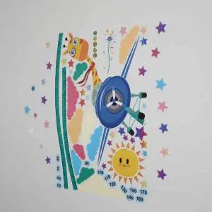 파일럿 성장기록 신장측정 키재기 시트지 아이방 신장계 스티커