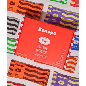 BENOPE [10개입] 단백질바 소프트바 10가지 맛 1팩 214602 {0m}