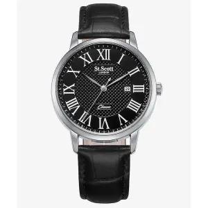 [정품] 세인트스코트런던 ST7106L 루카스 데이트 남성 가죽시계 1045164