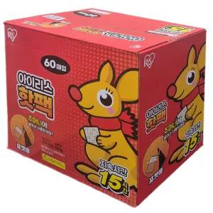 포켓용 핫팩 100g x 60개 포카포카 캥거루 대용량 코스트코 손난로 956902 , 1개입