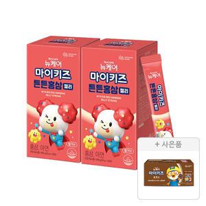 마이키즈 튼튼 홍삼 젤리 20포, 2개 + 증정 (초코맛 150ml, 4입, 1개)