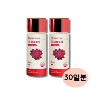 [푸드올로지] 푸드올로지 콜레올로지 컷 PRO 600mg 60정, 2개 빨간통
