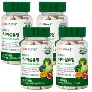 [단비] 홀리데이즈 식이섬유정 90정 x 4개