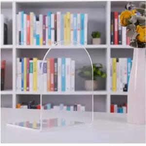 북레스트 독서대 아크릴 책꽂이 미끄럼방지 투명 데스크탑 정리함 책 스토퍼 북