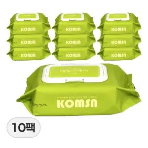 [10팩] 콤슨 복지용구 데일리케어 물티슈 50평량 100매