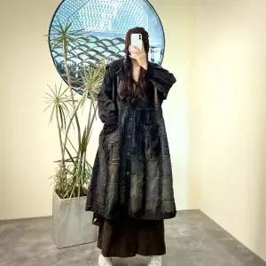 여자 야구 점퍼 후드 로브 가을 빈티지 하프 캐주얼 트렌치 코트 원픽3