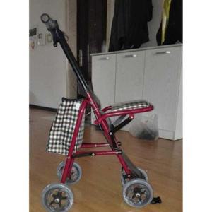 휴대용 경량 보행기 기타 어른 할머니 걸음 소형 스쿠터 4륜 바퀴