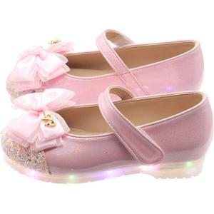 M겹리본LED구두 여아 아동 유아 라이트