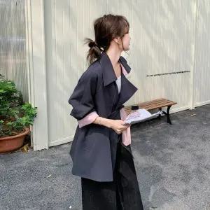 여사친 가을 트렌치코트 슬림핏 원픽3