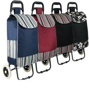 휴대용 경량 쇼핑 카트 있는 손으로 적층형 야채 수하물 편리한