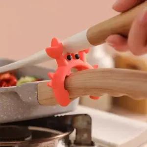 ( )주방용 주걱 국자 거치대 실리콘 냄비 거치대 조리 뚜껑