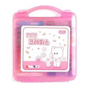 24색 TP49QA89 핑크 크레용 크레파스 크레파스