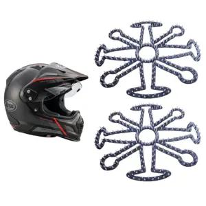 헬멧 라이너 2개 블랙 여름 하이바 머리 실리콘패드