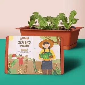 베란다텃밭 (꿈쟁이) 고기친구키우기세트(물받침대포함)