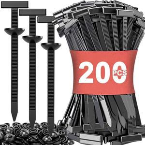 셀프락킹 나일론 유니버설 케이블 타이 버클 다기능 지퍼 헤비 듀티 핀 & 버튼 패스너 포함