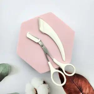 [비케이엠_62]눈썹 눈썹정리가위 정리 2종 화이트