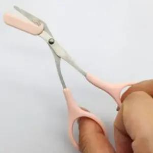 [에스에스_62]눈썹가위 눈썹관리 뷰티소품 가위 핑크