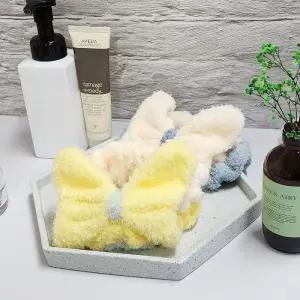 [에스에스_62]세수 머리 마스크팩 리본 왕리본 헤어 랜덤색