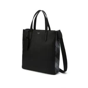 닥스ACC 블랙 하우스체크 배색 D-백 소가죽 토트백 DBBA3E731BK 888117