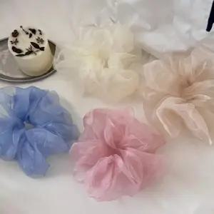 [디작소]여성 썸머 퓨어 오간자 곱창 스크런치 머리끈 (38284208)