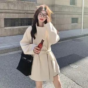 여친 하프 캐주얼 코트 슬림핏 트렌드 트렌치코트 트렌치 봄가을 OP3