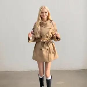 여사친 가을 오피스룩 트렌치코트 트렌치 더블 코트 OP3