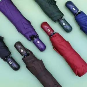 [JED] 우산 양우산 튼튼한 자동 무지 장우산 3단 컬러 접이식 휴대용 대용