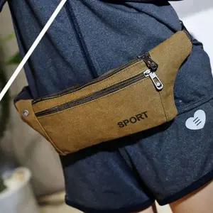 여행용 힙색 가벼운 스포츠 데일리 캔버스 힙색 남성 가방 여성 등산 레저