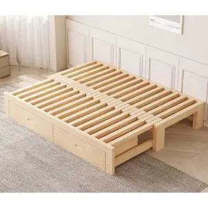 실내평상 원목 나무 접이식 야외 프레임 수납 의자 마루