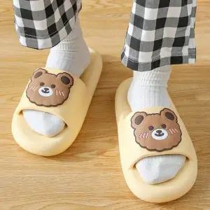 푹신 캐릭터 슬리퍼 발편한 고무 실내화 학교 사무실_24759590