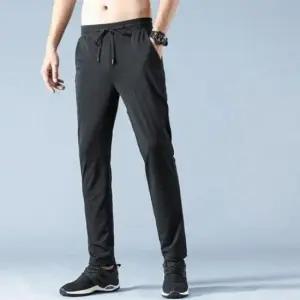 [JED] 통기성 남자 긴바지 여름 스판 바지 작업 슬랙스 메쉬 밴딩 조거 팬츠