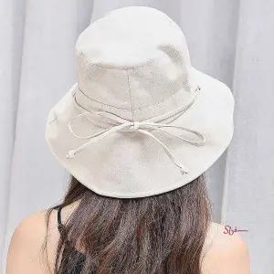 여성 마실룩 벙거지 가을 외출 챙모자 데일리 리본klm390