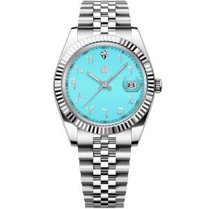 [미국배송] 파가니 디자인 롤스티미 RT128 남성 자동 기계식 손목시계 스테인리스 스틸 팔찌 패션 시계 남성용 5천만 방수