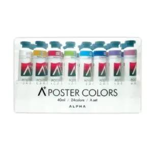 입시물감 알파 에이플러스 포스터칼라 B 40ml 24색A